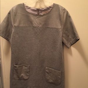 Gray (wool like) casual shift dress